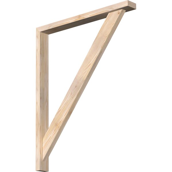 Ekena Millwork Traditional Craftsman Smooth Bracket w/ Offset Brace, Douglas Fir, 3 1/2"W x 32"D x 40"H BKT0402X32X40TRA04SDF - main